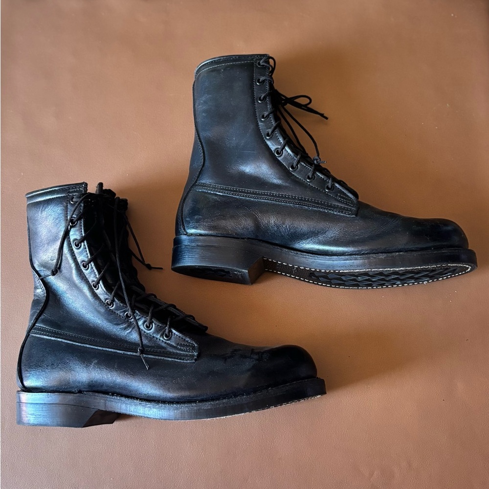 Vintage Leather Goodyear Men’s Steel Toe Combat Boots